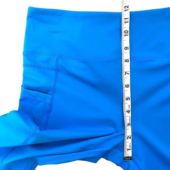 Zyia Active Light N Tight Hi-Rise Crop 17” Leggings Royal Blue - Picture 10 of 11